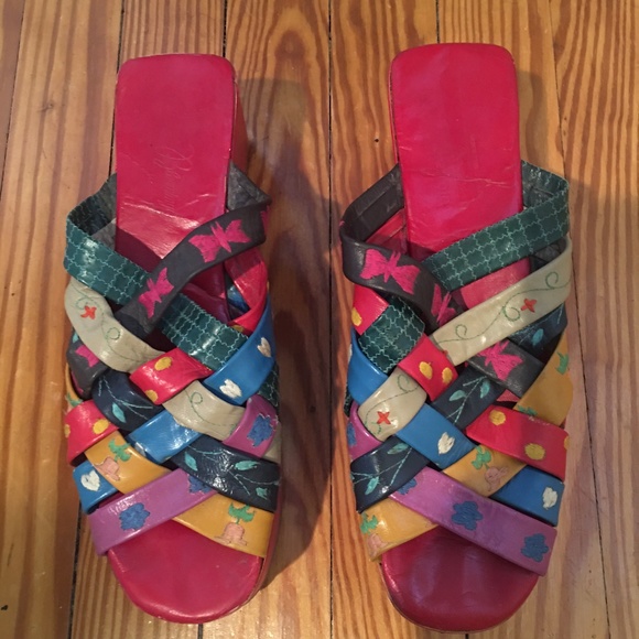 Vintage Shoes - HOST PICK! 70's Vintage YSL Woven Platforms - Size 9